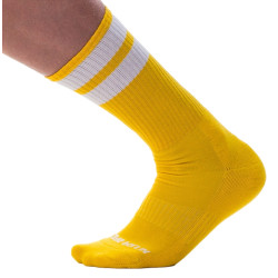 Barcode Berlin Chaussettes Gym Socks Jaune-Blanc